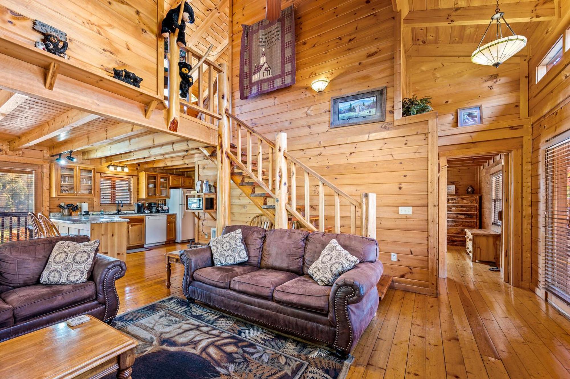 Bearfoot Pines - True Log Cabin - Wi-Fi, Hot Tub, Fishing, Deck With Views! - Mins To Pf Сивиървил Екстериор снимка