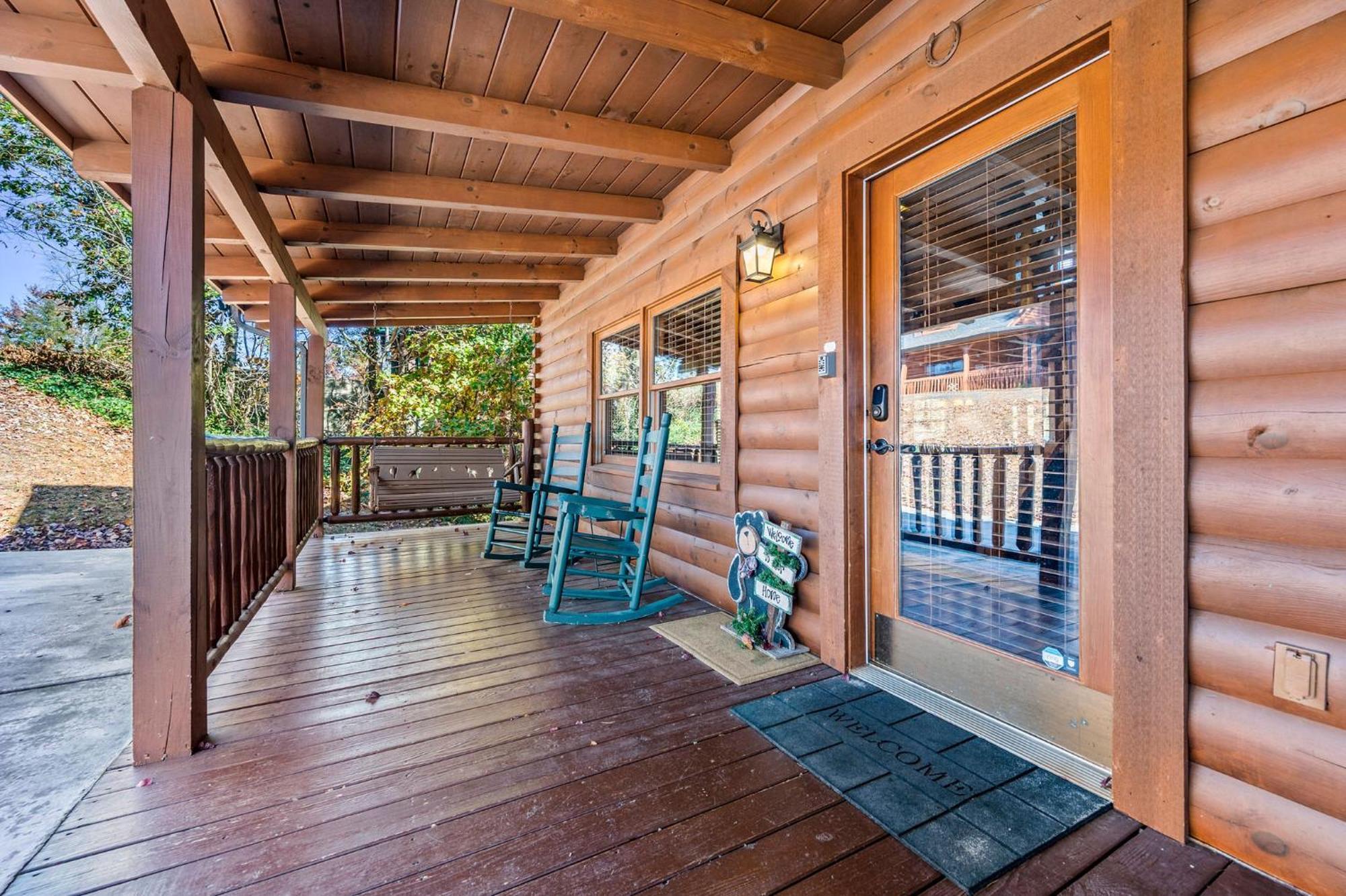 Bearfoot Pines - True Log Cabin - Wi-Fi, Hot Tub, Fishing, Deck With Views! - Mins To Pf Сивиървил Екстериор снимка